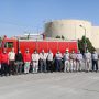مانور مدیریت بحران حادثه حریق در محل پمپ خانه ذخیره سوخت واحدهای اشکودا نیروگاه مشهد